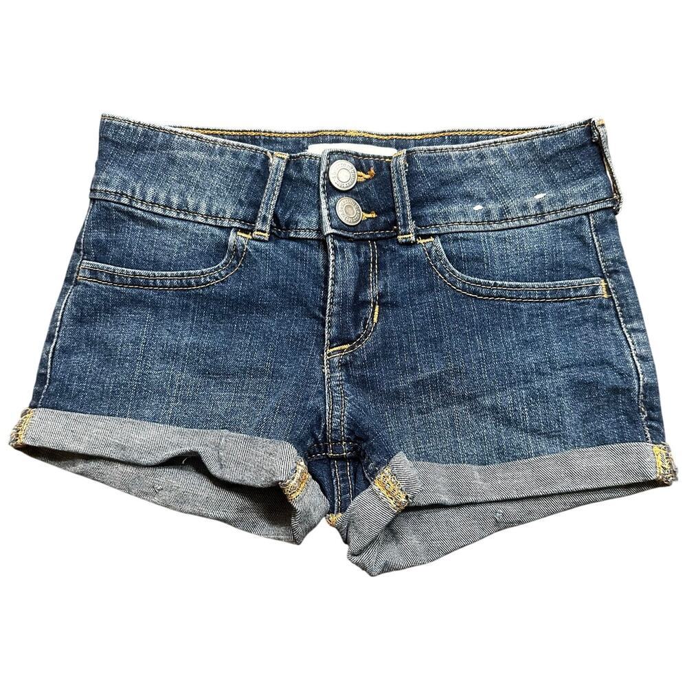 Abercrombie Kids Mid-Rise Shortie Short sz 7/8 Denim Shorts